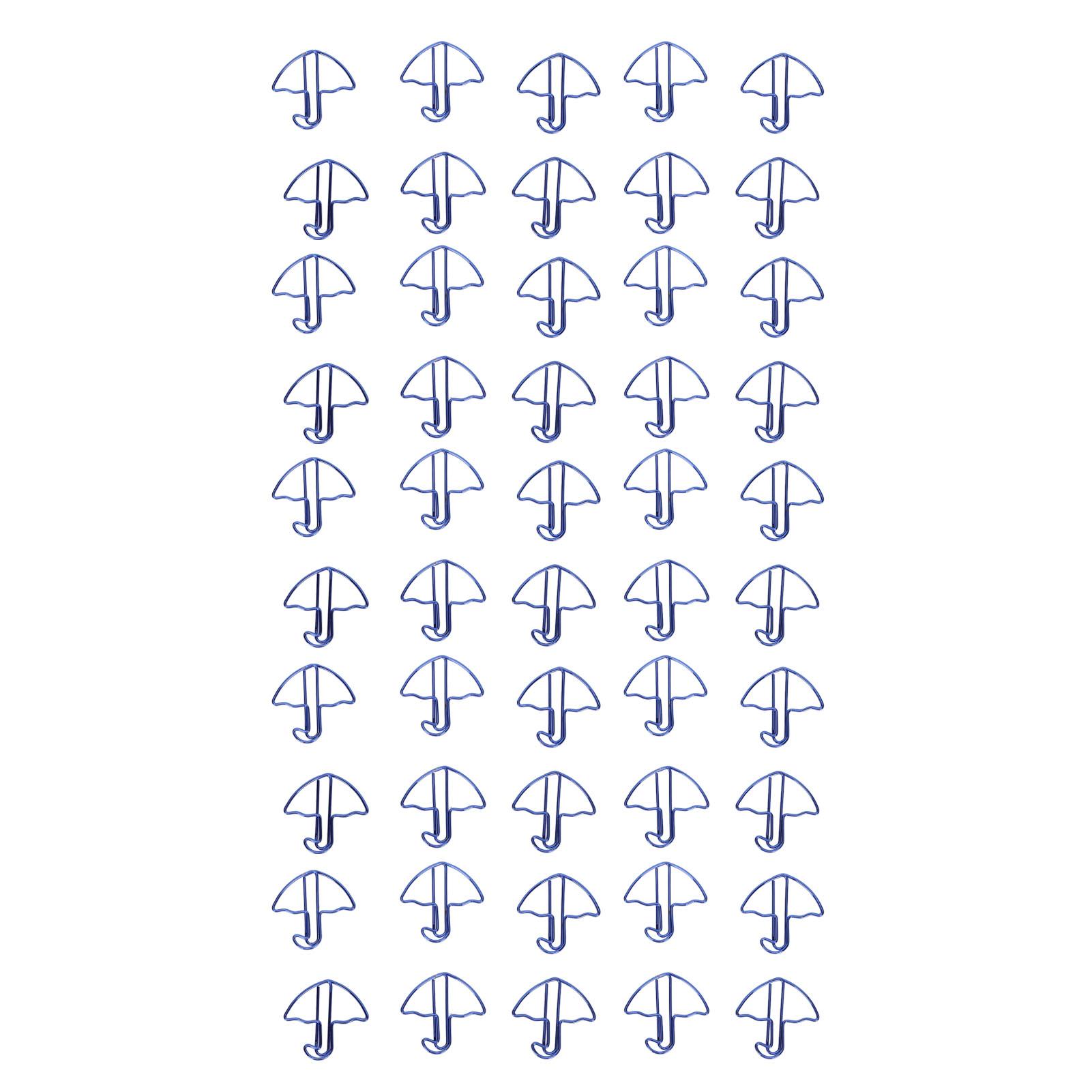 

50 шт. Скрепки для бумаги с сильным зажимом, гальванический процесс, цветные скрепки для скрапбукинга Umbrella