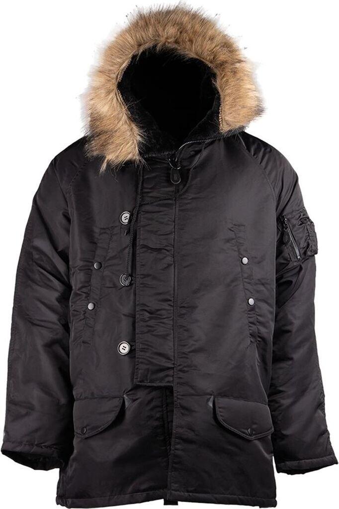 Winter Jacket Mil Tec N-3B BASIC Pilot Jacket Long Black