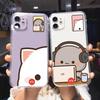Funny Couple Cats Funda Phone Case For iPhone 17 16 15Pro Max 11 12 13 14Pro Plus Shockproof Coque Iphone Shell Bumper