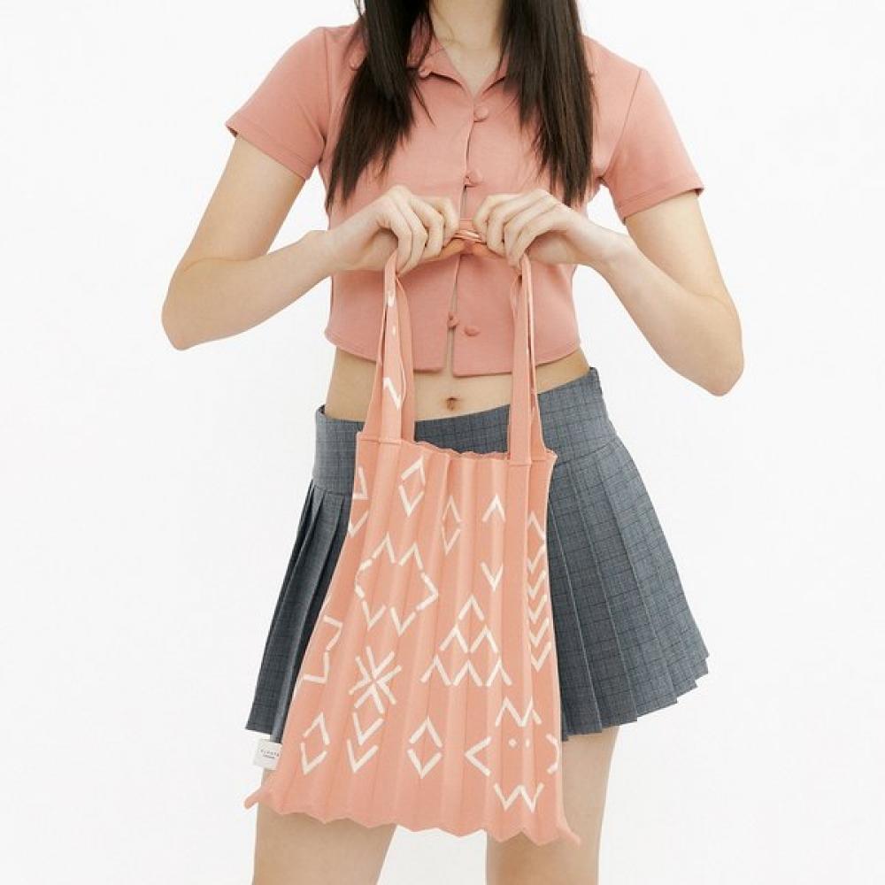 Pleatsmama Shoulder Bag Peach Fuzz