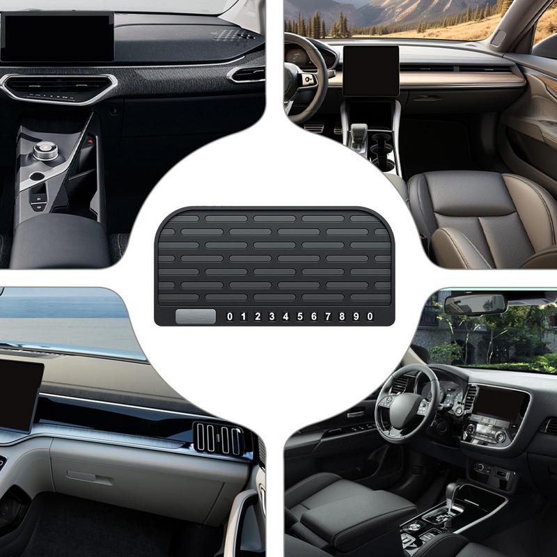 Car Anti-Slip Mat Dashboard Mat For Accessories Multi-functional Mat Non-Slip With Temporary Parking Number For Phones