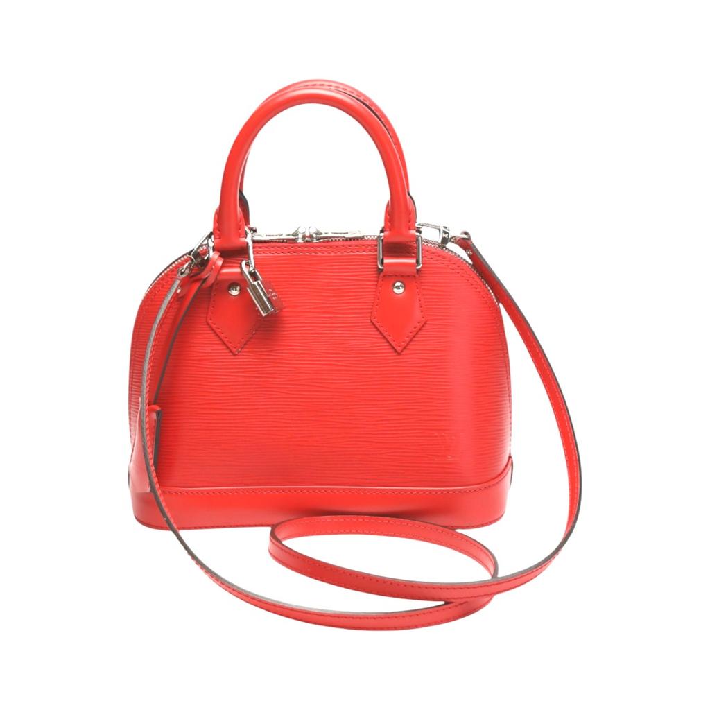 LOUIS VUITTON Epi Nano Alma Shoulder Bag Epi Leather Red Women M50516 Used