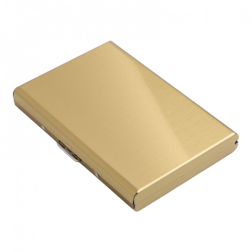 Credit Card Holder Stainless Card Case Snap-on Protection