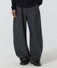 JUAN HOMME Refined Curved Trousers (Charcoal)