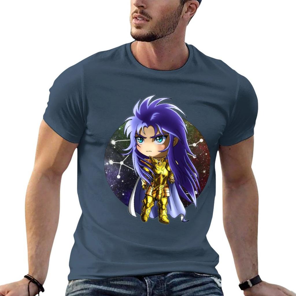 Chibi  Gemini Saga Tshirt Street Style Casual Tee Shirt
