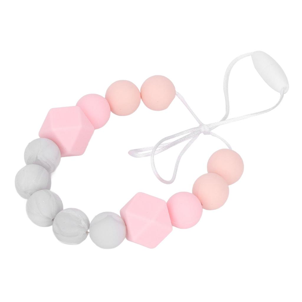 Kojenecký kousací náhrdelník Batolata Vynikající Měkký Silikonový Korálkový Kousací Náhrdelník pro Dásně