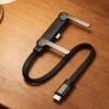 Type C Cable 240w Quick Data Wire with Adjustable Stand Fast Charging Cable for Phone Game 17-Inch Tablets Car Devices