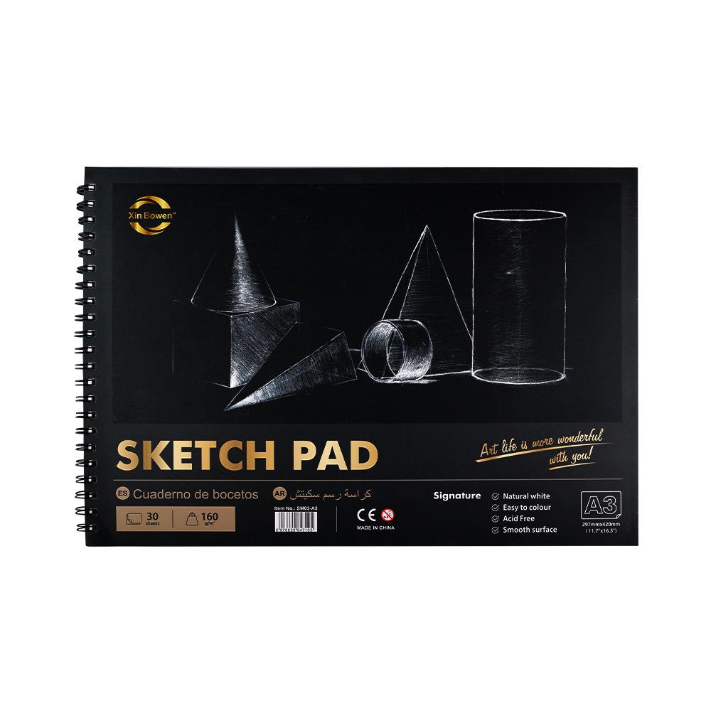 Sketchbook Watercolor Medium Texture Portable 300g Gluebound A3a4a5 Sizes For Art Students