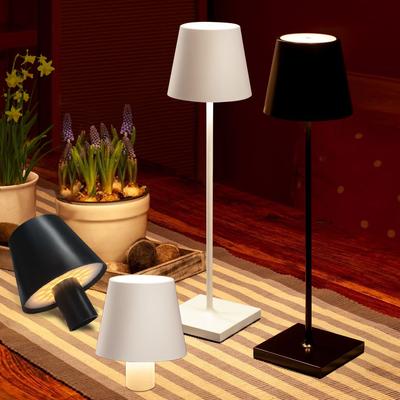 Rechargeable LED Table Lamp Touch Switch 3 Levels Dimmable Desk Lights Bar Club Dinner Creative Decorative Ambient Lighting