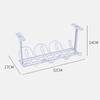 Home Office Desk Wire Organizers Under Table Storage Rack Cable Rack Table Bottom Rack Outlet Holder Hanging Rack Line Organizer
