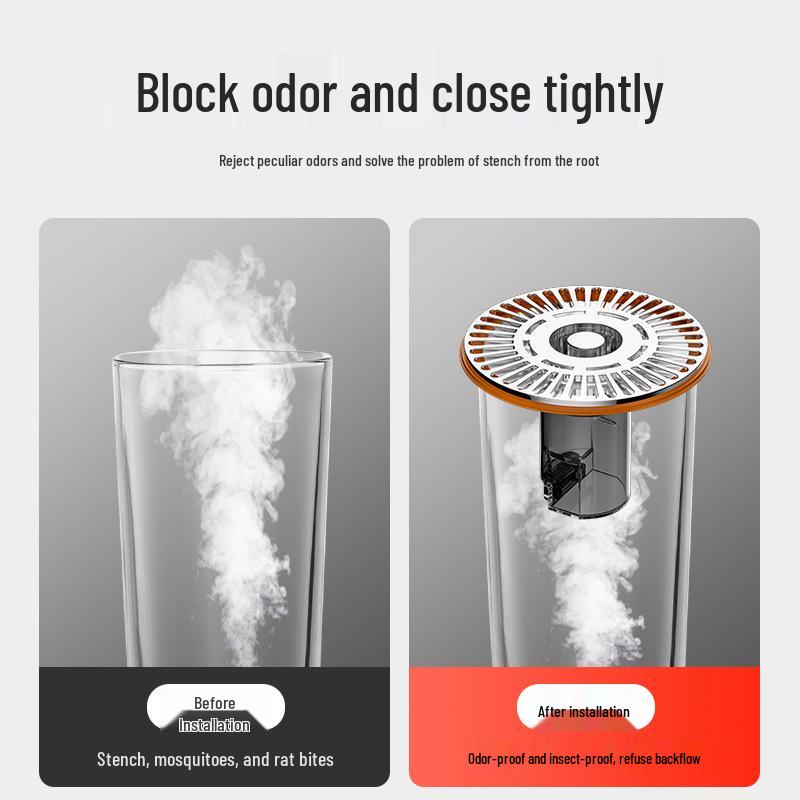 Universal Anti-Clog Deodorizing Floor Drain Filter - Insect-Repellent Seal Cover for Bathroom Sewers
