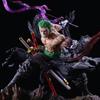 One Piece Roronoa Zoro Double Head Sculpt Gk Statue Anime Action Figure Collectible Model Desktop Ornament For Anime Fans