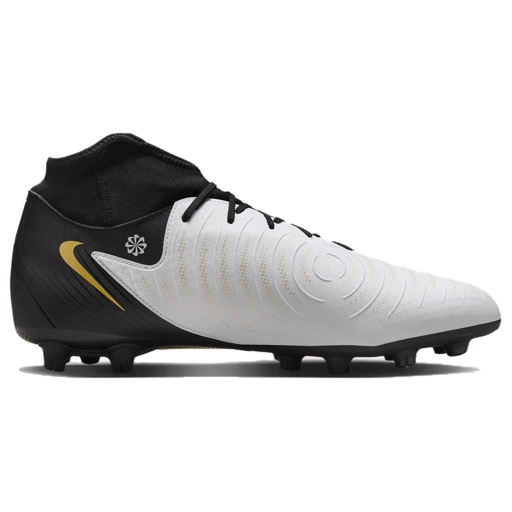 Nike Phantom Luna 2 Lace HG (Rubber Short Studs) Shock Absorbing Durable Soccer Shoes Unisex Soccer Shoes Black White FJ2570-100