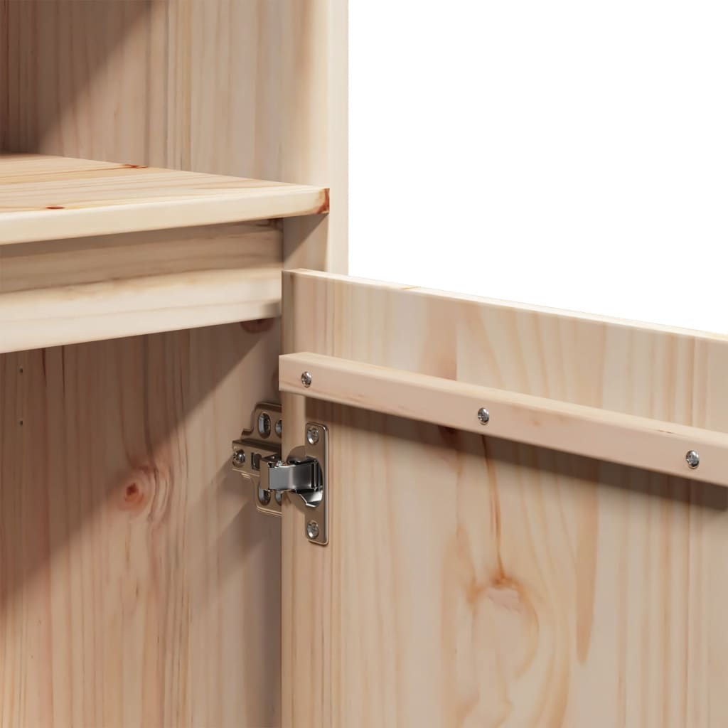 Highboard 37 X 34 X 110 Cm Solid Pine Wood