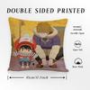 Cute Anime K-Kotaro Lives Alone Pillow Case Anti-dustmite Pillowcase Invisible zipper silky short plush Sofa cushion cover