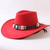 Popular European and American Classic Big-brimmed Western Cowboy Hat Men's and Women's Outdoor Fashion Anti-sun Cowboy Hat Jazz Hat