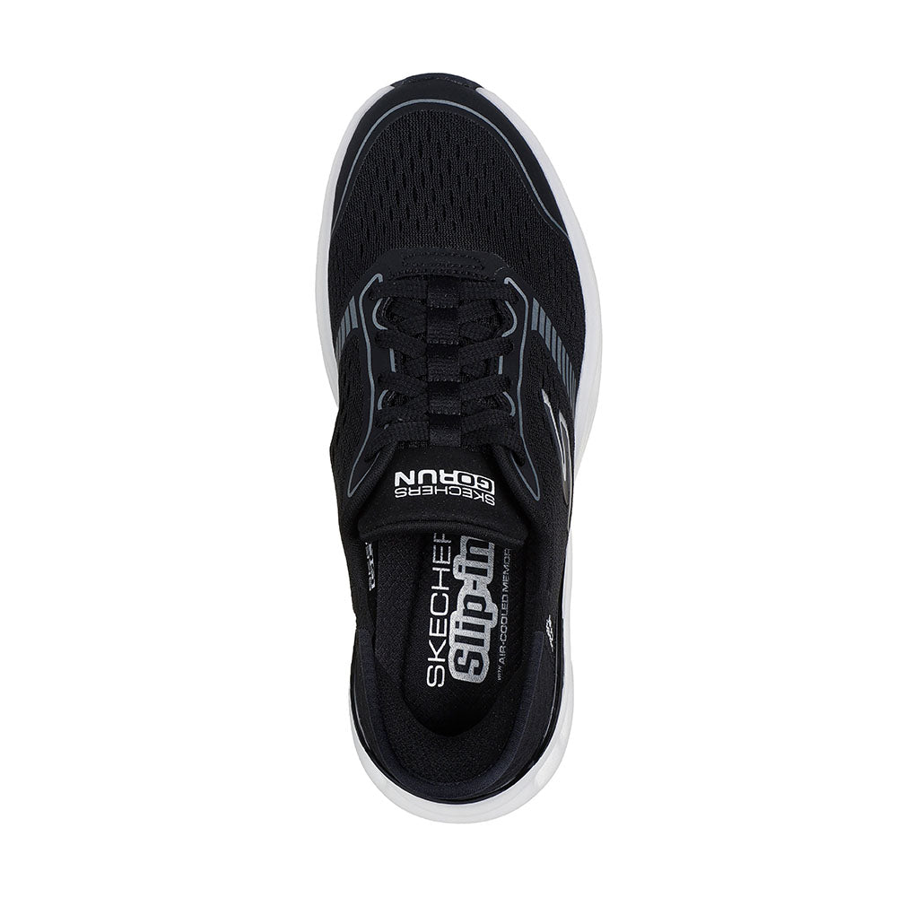 Skechers Go Series Soft Comfortable Low Top Running Shoes Women Sneaker Black 129505-BKW