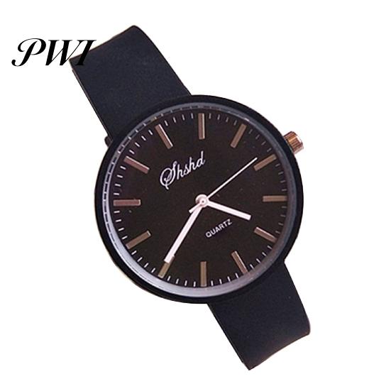 Silicone Band Watch Quartz Jelly Colorful Wristwatch Sport Stylish Analog Display Small Unisex Comfortable for School Dress