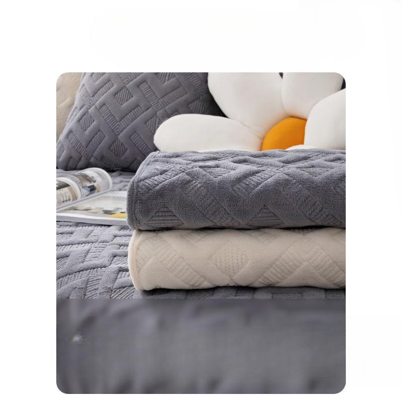 Modern Minimalist Milk Fiber Sofa Cushion Four Seasons Universal Non-Slip Seat Cushions Backrest Towel Cover Cloth Universal Sofa Cover