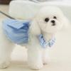 New Spring and Summer Dog Clothes Small Dog Bichon Teddy Bow Skirt Thin Princess Skirt Pet Clothes