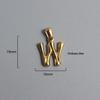 French Bamboo Joint Gold Letter Pendant Necklace - Retro Clavicle Chain Style for Women