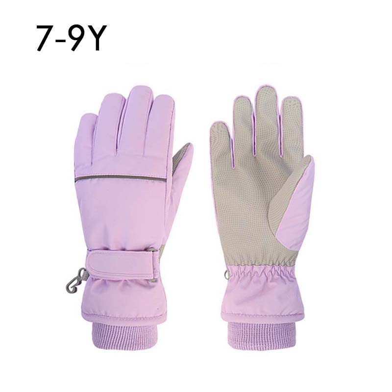 2024 Children Ski Gloves Keep Finger Warm Waterproof Thicken Mittens Winter Snowboard Snow Kids Gloves for Boys Girls