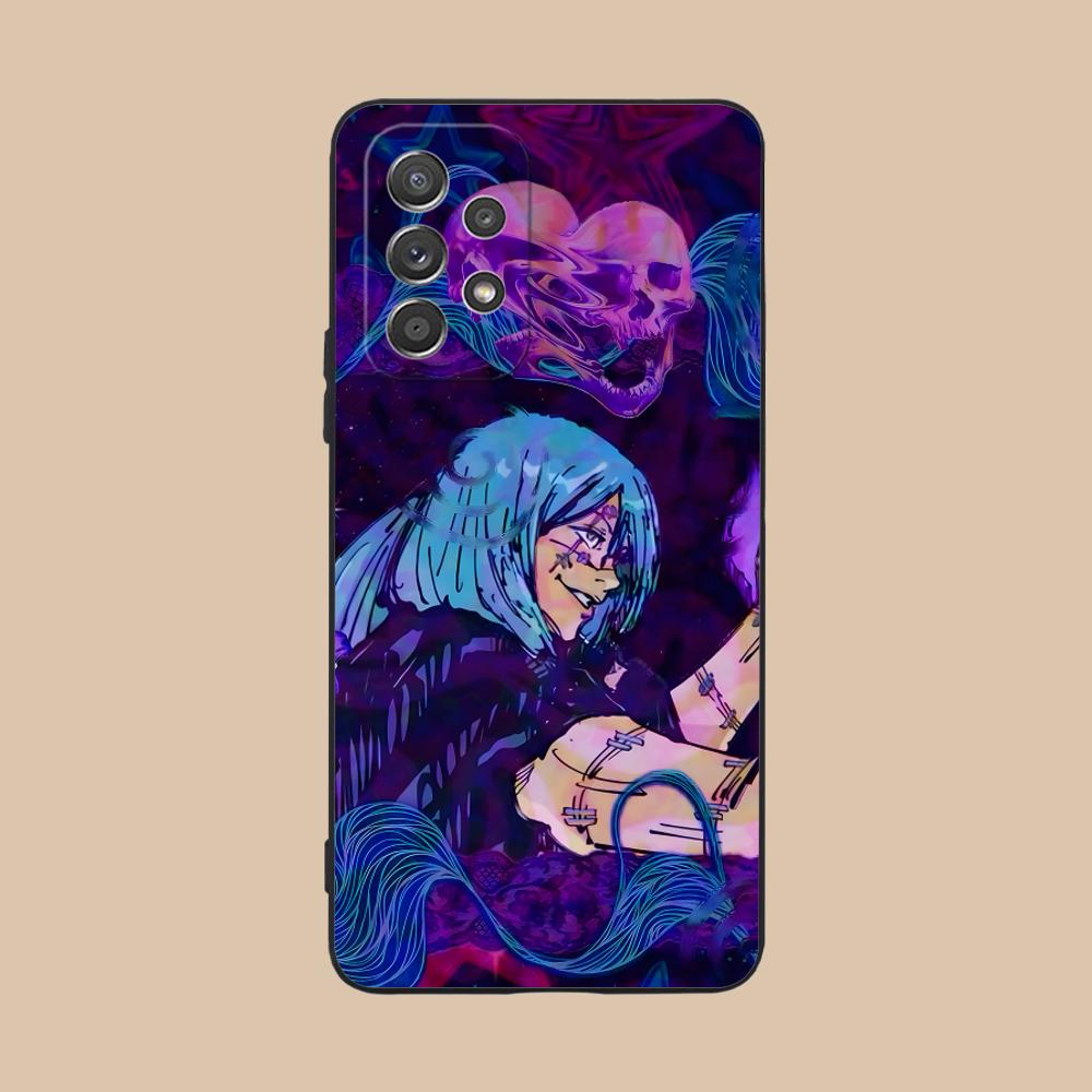 JJK Mahito Phone Case for Samsung Galaxy M55 54 42 35 34 33 32 23 22 15 14 13 12 F55 5G Soft TPU Shockproof Cover