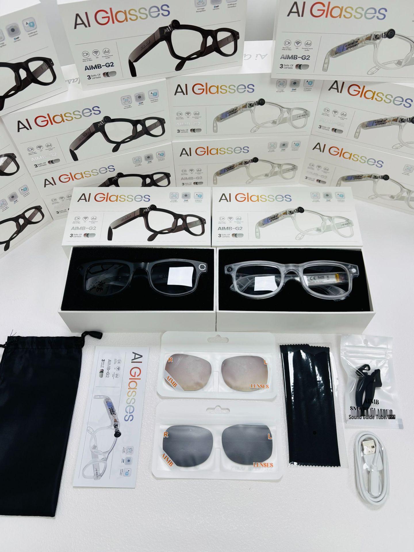 AIMB-G2 Viedās Brilles: 8MP Kamera, Lokālā