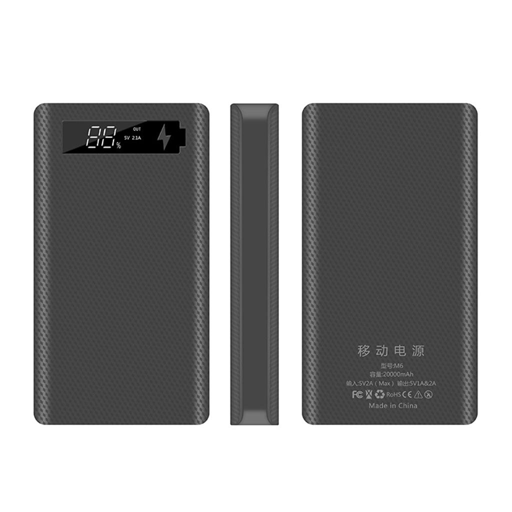 6 Slot 18650 Battery Charger for Case PD  Power Bank DIY Tools Battery Box