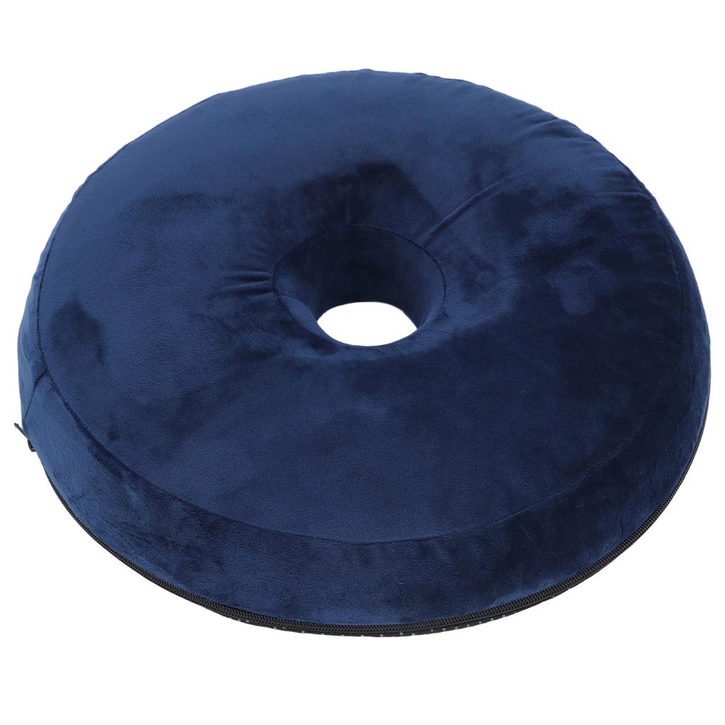 Donut Pillow Seat Cushion Memory Foam Donut Chair Cushions for Postpartum Pregnancy Hemorrhoids Tailbone Relief Navy Blue
