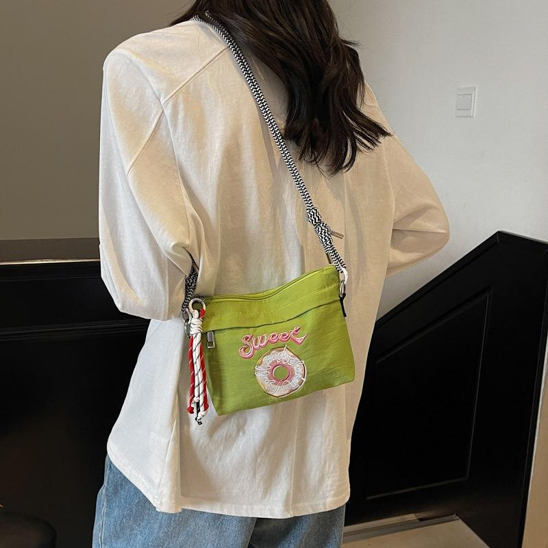 Summer versatile women's bag new fashion shoulder messenger bag cloth bag casual small square bag