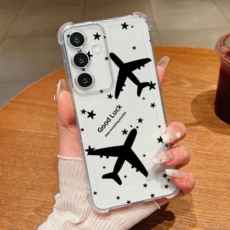 Travel Map Pattern Phone Case For Samsung Galaxy A57 A37 A17 A56 A16 A55 A36 A26 A15 A35 A54 A53 5G Clear Shockproof Soft Cover