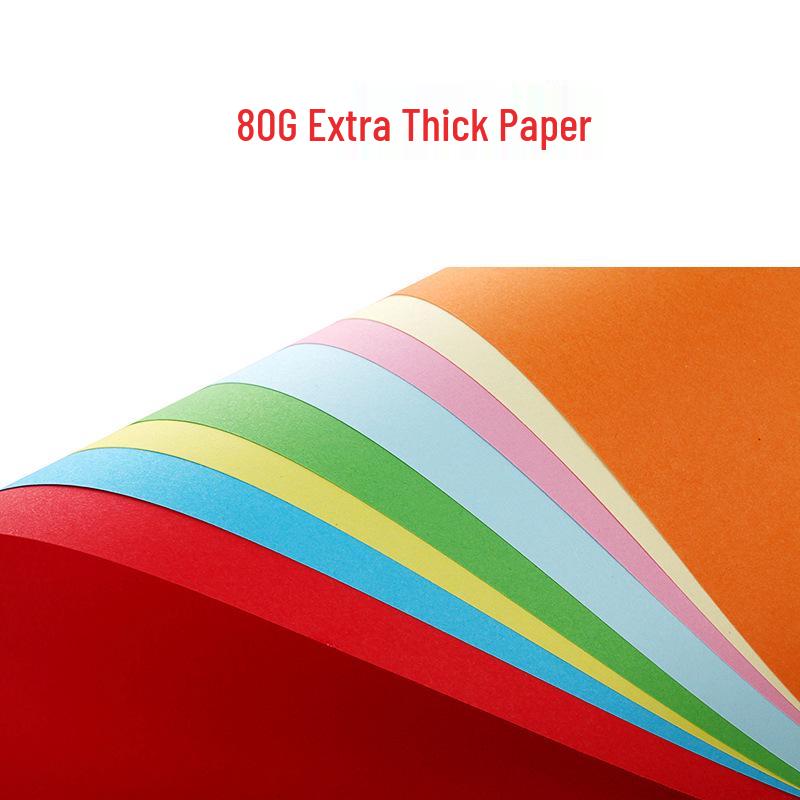 200 Sheets A4 Colored Printing Paper - Mixed Colors (Pink, Red, Yellow) for DIY and Crafts