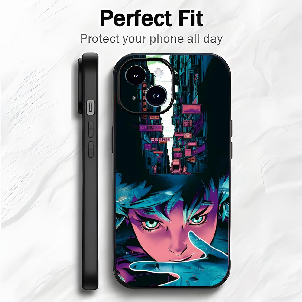 Cyberpunk Classic Anime G-Ghost In The Shell Phone Case Phone Case Soft Packaging Lightweight For iPhone17 16 15 14 13ProMax