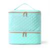 Portable Nail Polish Storage Bag Essential Oil Bag Cosmetic Nail Care Kit Nail Care Tool Storage Box Double Layer 30 Compartment
