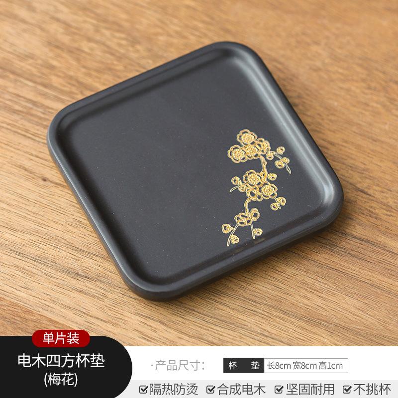Retro Kung Fu Tea Coaster Chinese Style Heat Insulation Anti-scalding Household Tea Tray Tea Mat Ceremony Accessories 2025 New