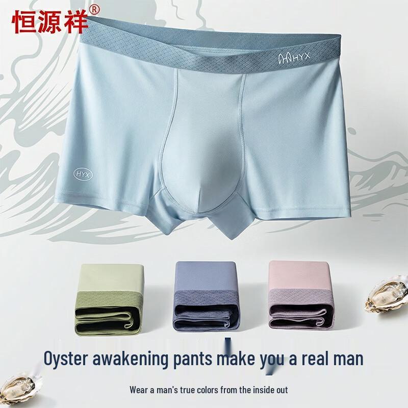 Men s 10A Antibacterial Modal Ice Silk Boxer Briefs 4XL