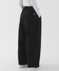 PIANER Washed Cotton Balloon Pants (Black)