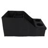 Desktop Storage Box with 4 Compartments Cup Holders Oxford Cloth Waterproof Foldable Versatile  Car Seat Organizer for Household
