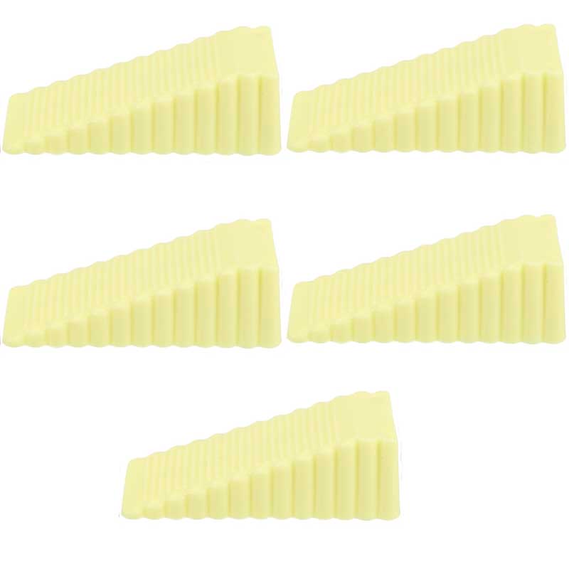 1-5pc Silicone Door Stop Wedge Safety Stoppers Reusable Shock Absorbent Home Office Anti-Folder Hand Door Stopper Anti-collision