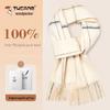 TUCANO Women's Plaid Pure Wool Winter Scarf