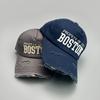 Personalized Street American Embroidery Letter Baseball Cap Men'S And Women'S Shade Ripped Wind Retro Cap