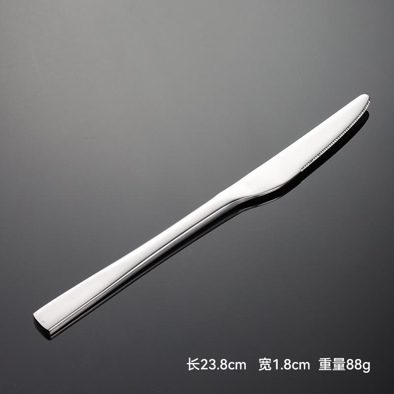 304 Stainless Steel Steak Knife, Fork and Spoon Three-piece Set Straight Edge New Era Set Home European Hotel Western Food