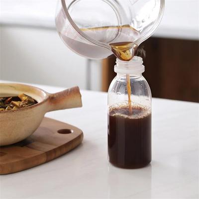 6Pcs Small Plastic Bottle 100Ml Milk Bottles Small Juice Bottles Leakproof Milk Bottles Portable Beverage Bottles Plastic Water