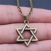 25 Stile Je Menora Davidstern Hexagram Anhänger Halskette Choker Charme Fabrikpreis Schmuck