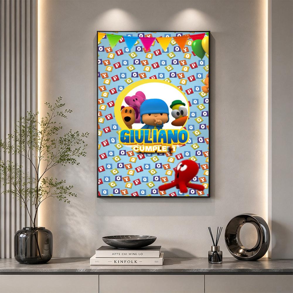 Pocoyo 5D Diy Diamond Painting Round Diamond Diy Frameless Holiday Artwork Suitable For Home Office Wall Decoration