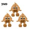 Funny Office Gadget 3D Printed Poop Figurine, Articulated Cartoon Fake Desk Toy Portable Decompression Figure with Movable Joints, Novelty Gag