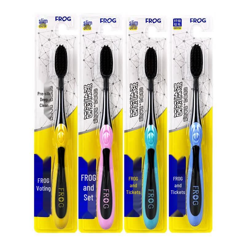 Frog 678A Charcoal Soft Bristle Toothbrush