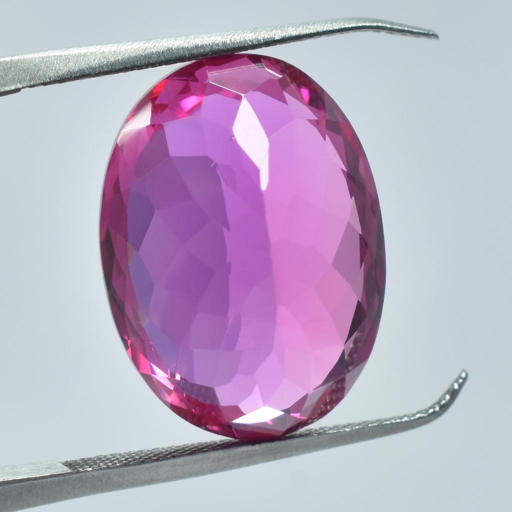 Natural Pink Sapphire OVAL Cut 23.20 Ct CERTIFIED Excellent Loose Gemstone