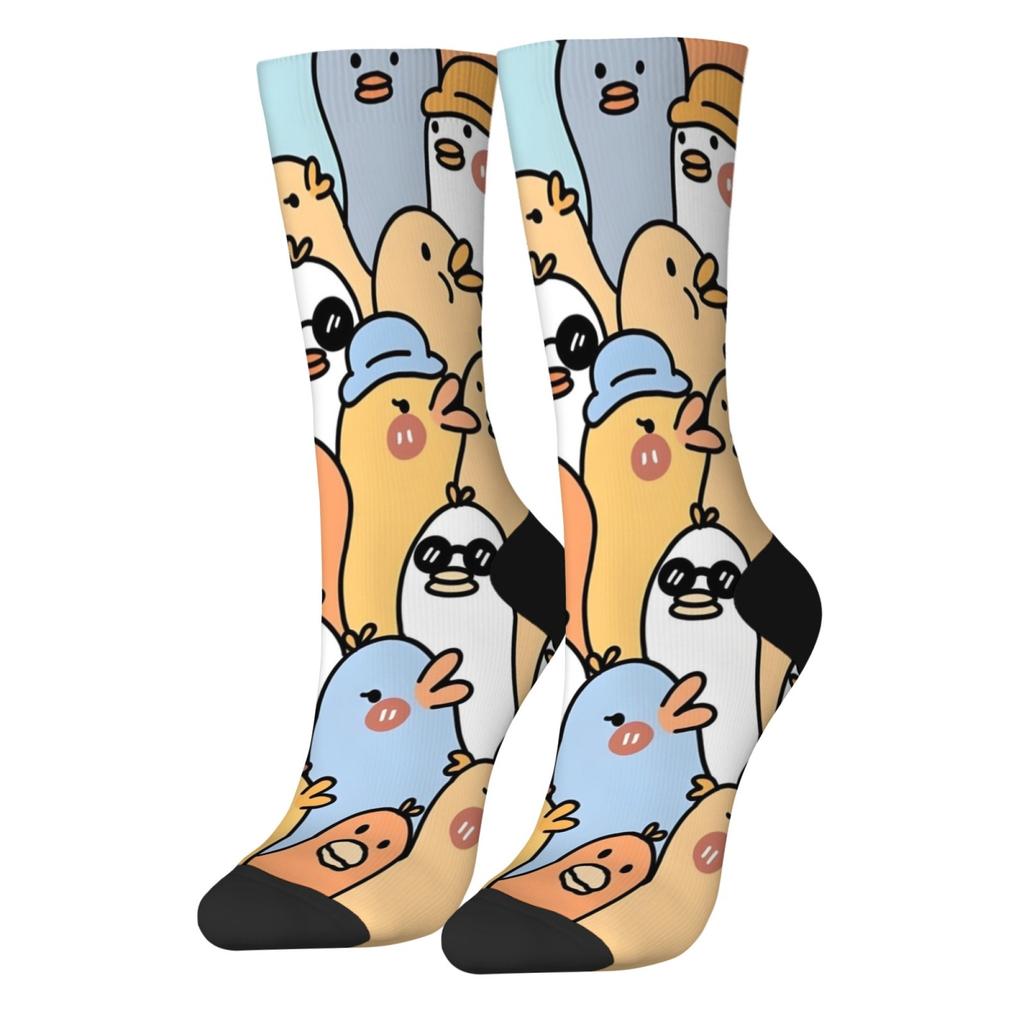 Harajuku cartoon duck cute socks novelty fun compression socks soft breathable unisex hip hop trend socks holiday party gifts